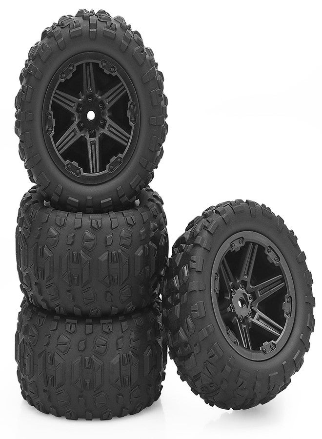 daitoku 1/16 RC Wheels and Tires, daitoku 12mm Hex Hub RC Tires RC Car Truck Wheels for 1/16 1/14 SCY MJX WL HPX HBX JJRC - Image 1